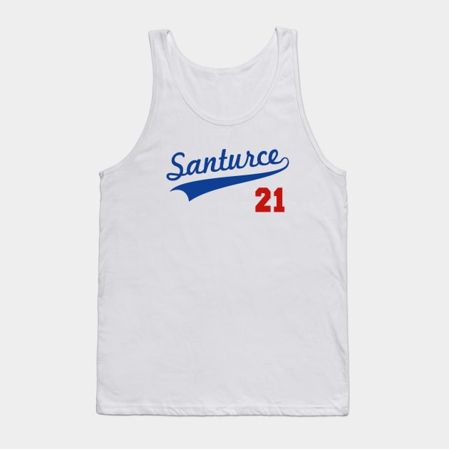 Santurce 21 Puerto Rico Baseball Tank Top by PuertoRicoShirts